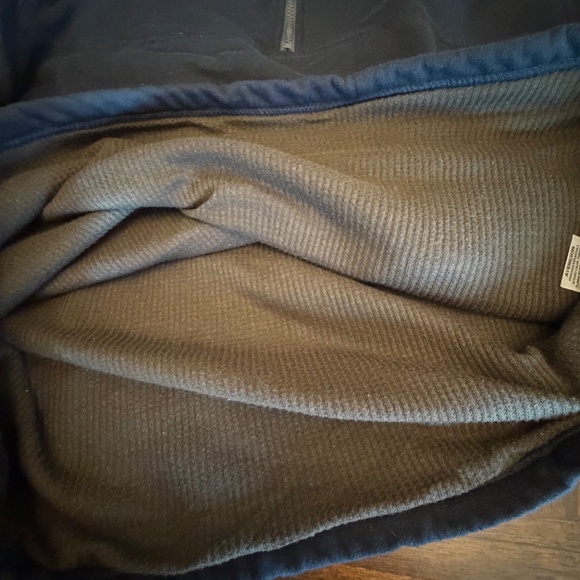 BERNE Men's Workwear Navy Pullover 1/4 Zip Sweat shirt, Size Large - Picture 8 of 16